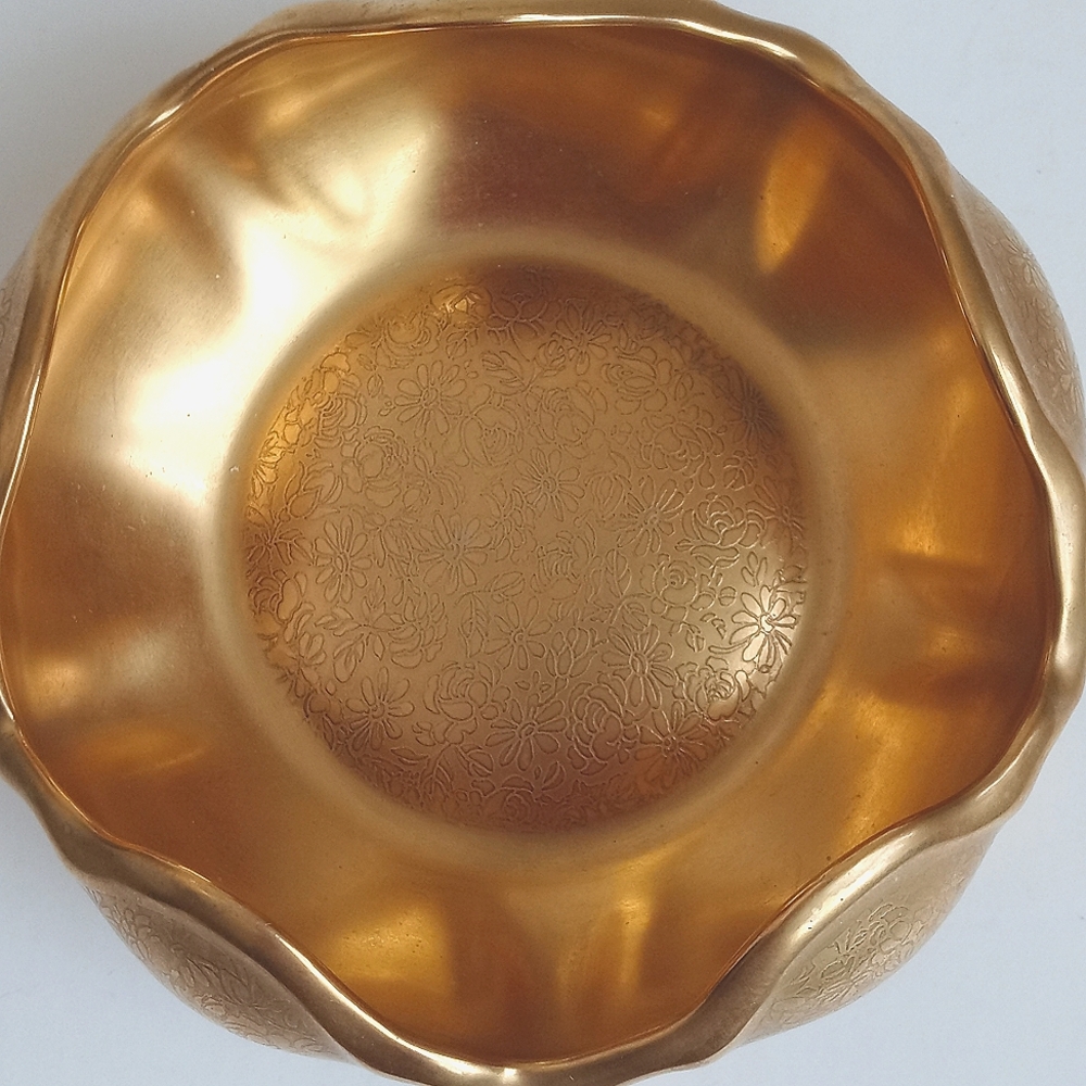 Elegant Pickard Gold Antique Porcelain China Decorative Tulip Bowl MCM Era - Picture 6 of 7